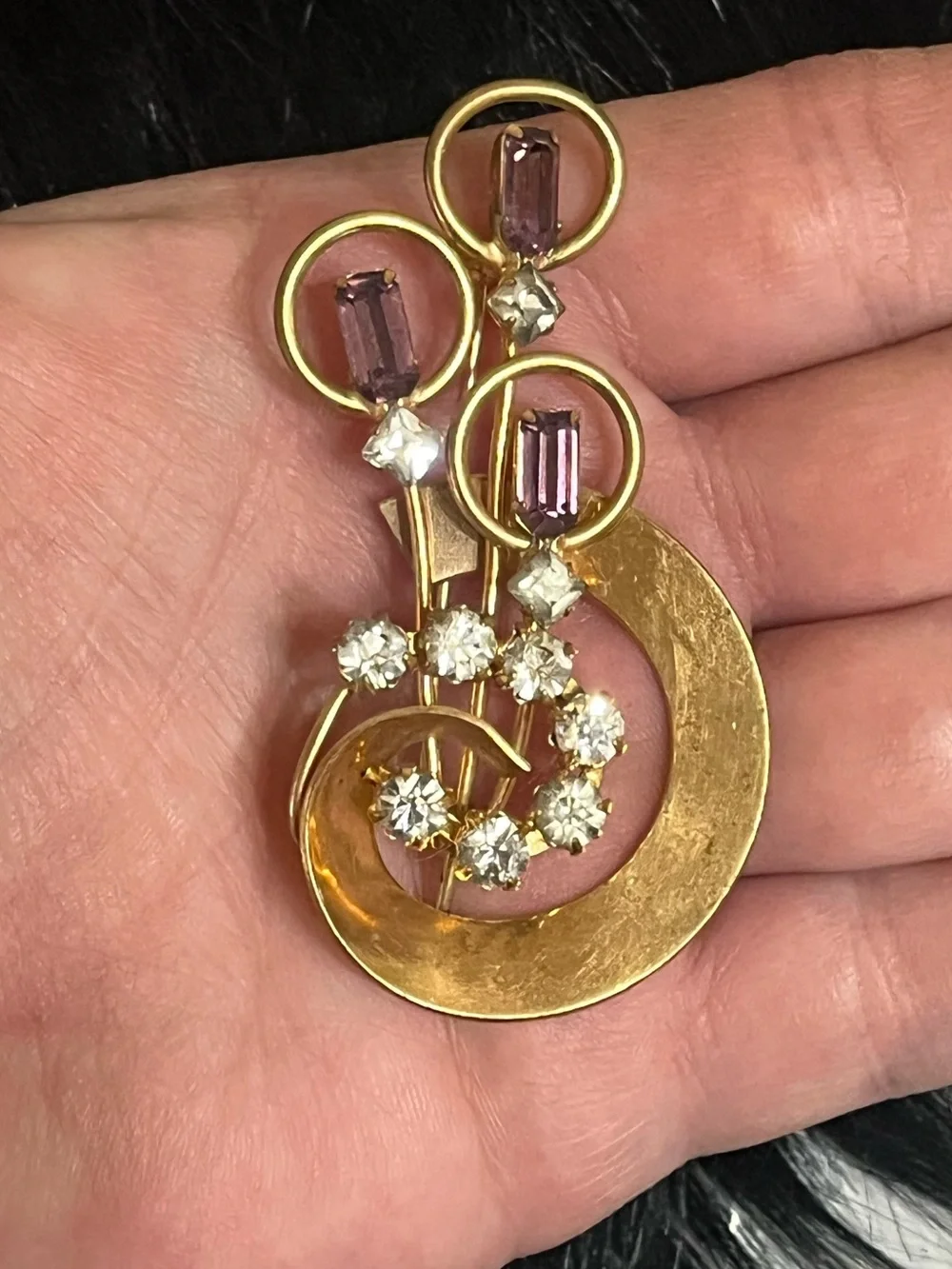 Vintage Rhinestone Brooch